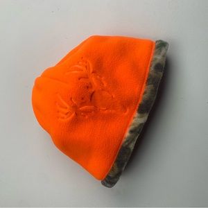 Hotshot reversible fleece Orange Camo Beanie hunting